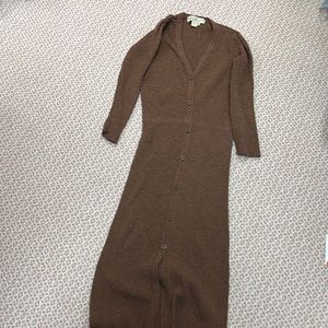 Saltwater luxe sweater dress in brown